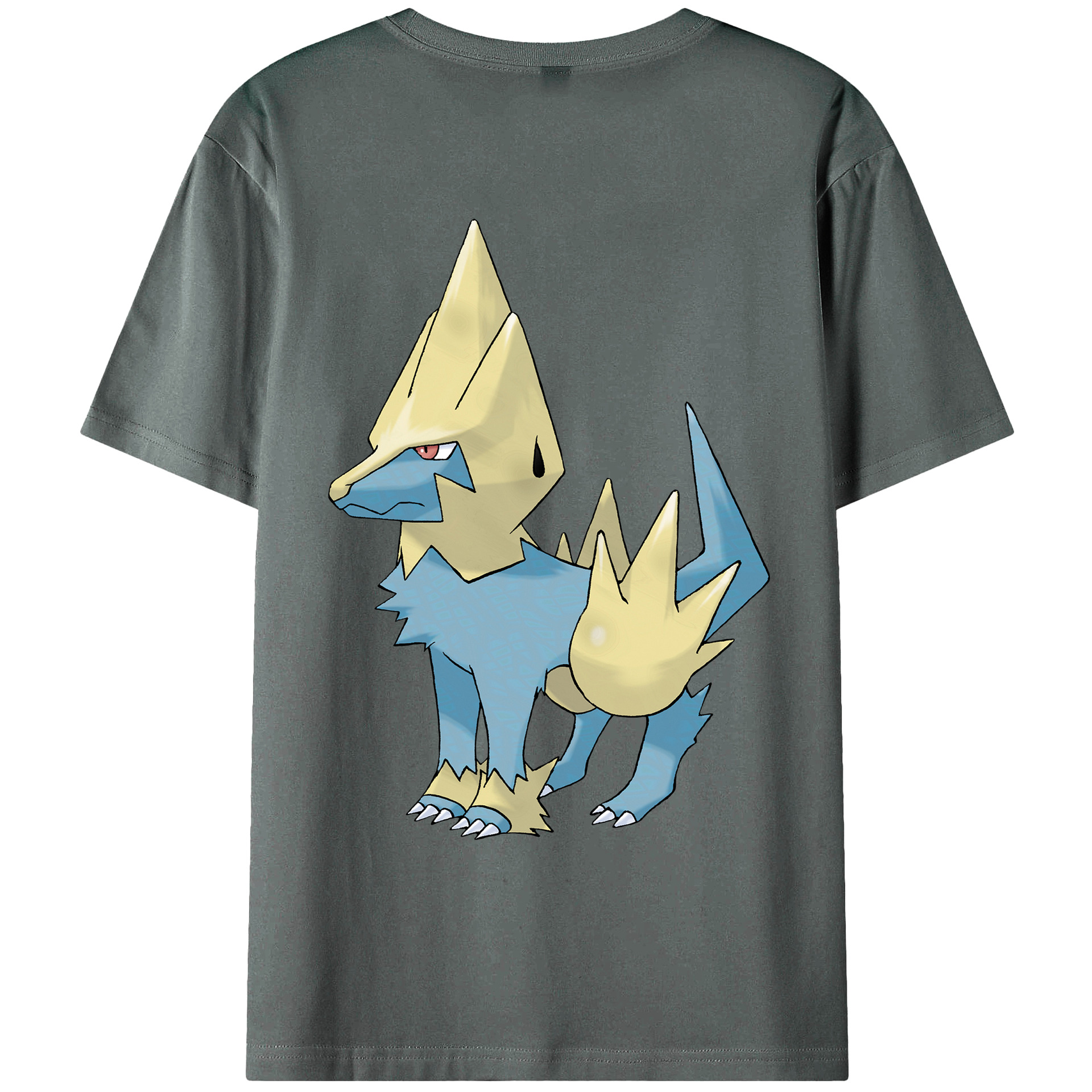 （画像用） ポケットモンスター Pokémon 綿100％ メンズ半袖Tシャツ（バックプリント） 通気性